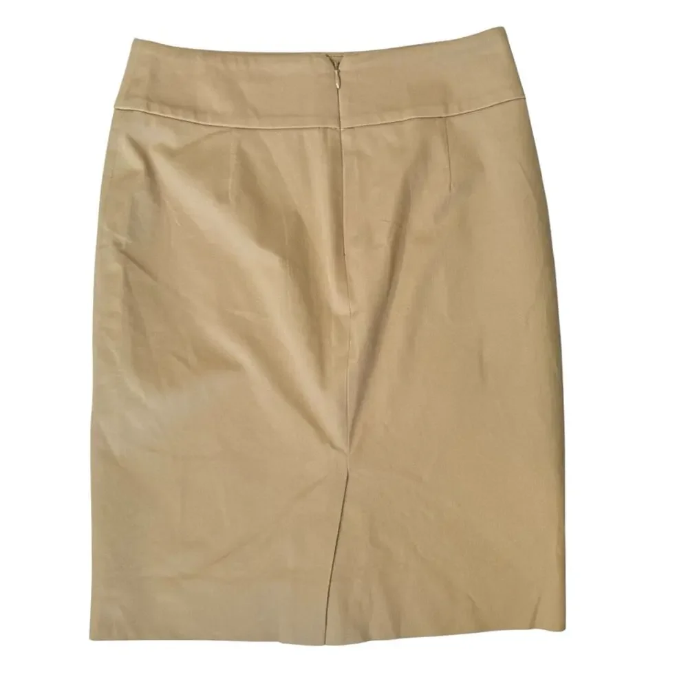 J. Crew No. 2 Pencil Skirt Tan E9229 Petite Size 2P